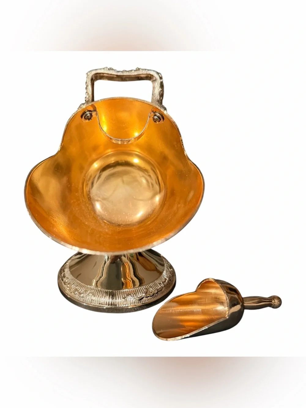 Vintage Silver-Plated Sugar Server Scuttle Tarnish-Resistant  Mint Condition